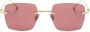 Cartier Eyewear Signature C de Cartier Precious zonnebril met rechthoekig montuur Goud - Thumbnail 1