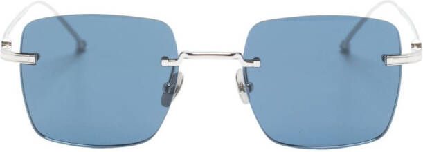 Cartier Eyewear Signature C de Cartier Precious zonnebril met rechthoekig montuur Zilver