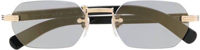 Cartier Eyewear Zonnebril met geometrisch montuur Goud
