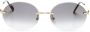 Cartier Eyewear Zonnebril met ovalen montuur Goud - Thumbnail 1