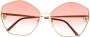 Cartier Eyewear Zonnebril met oversized montuur Goud - Thumbnail 1
