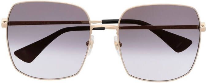 Cartier Eyewear Zonnebril met oversized montuur Goud