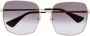 Cartier Eyewear Zonnebril met oversized montuur Goud - Thumbnail 1