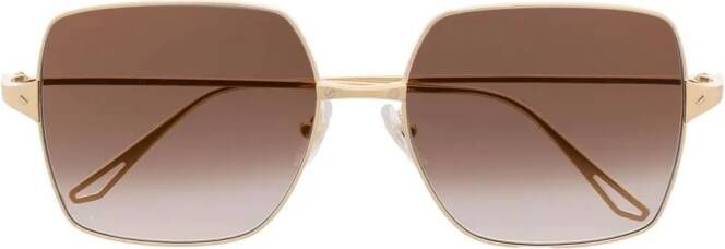 Cartier Eyewear Zonnebril met oversized montuur Goud