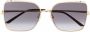Cartier Eyewear Zonnebril met panterpatroon Goud - Thumbnail 1