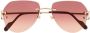 Cartier Eyewear Zonnebril met piloten montuur Goud - Thumbnail 1