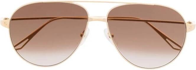 Cartier Eyewear Zonnebril met piloten montuur Goud