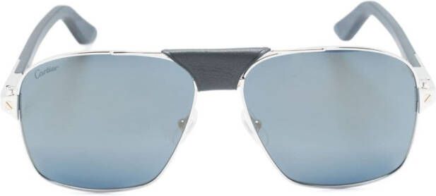 Cartier Eyewear Zonnebril met piloten montuur Zilver