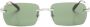 Cartier Eyewear Zonnebril met rechthoekig montuur Zilver - Thumbnail 1