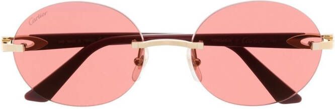 Cartier Eyewear CT0005CS zonnebril Goud