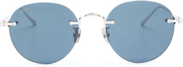 Cartier Eyewear Zonnebril met rond montuur Zilver