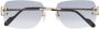 Cartier Eyewear Zonnebril met vierkant montuur Goud - Thumbnail 1