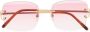 Cartier Eyewear Zonnebril met vierkant montuur Goud - Thumbnail 1