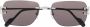 Cartier Eyewear Zonnebril met vierkant montuur Zilver - Thumbnail 1