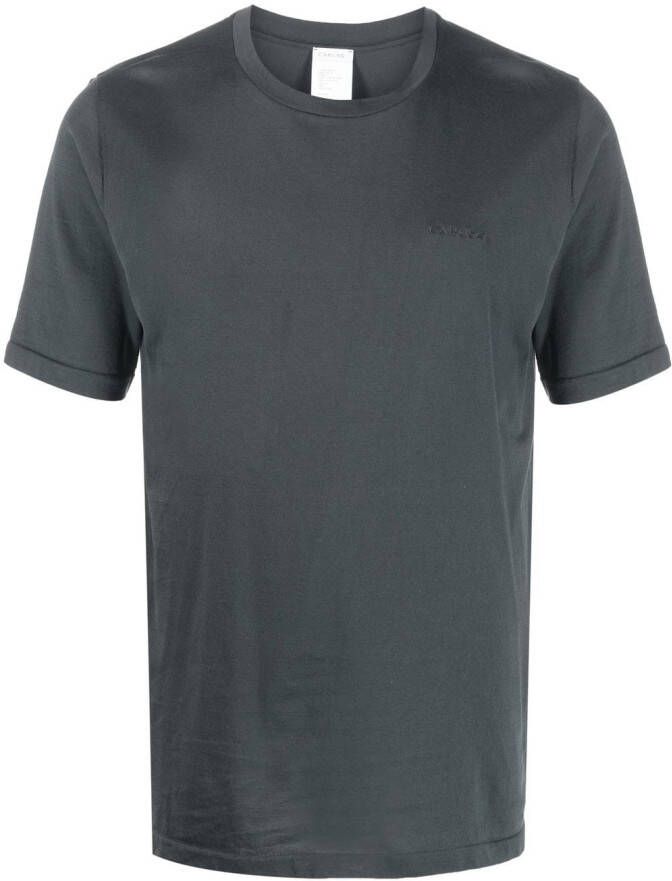 Caruso T-shirt met geborduurd logo Grijs