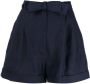 Casa raki Clementina belted linen shorts Blauw - Thumbnail 1