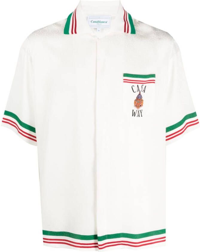Casablanca Overhemd met print Wit