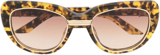 Casablanca Zonnebril met cat-eye montuur Geel