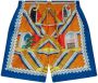 Casablanca Escalier Infini zijden shorts Blauw - Thumbnail 1