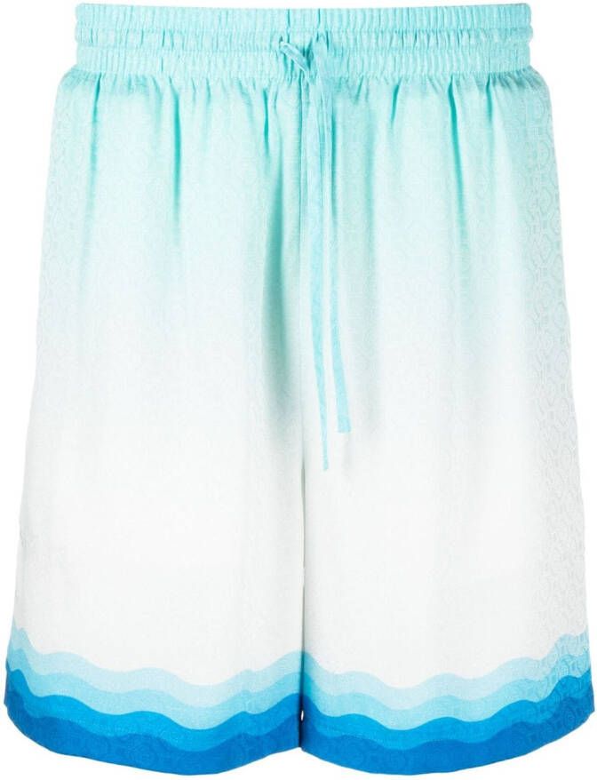 Casablanca Shorts met print Blauw