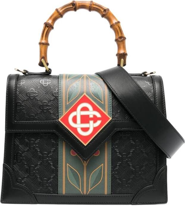 Casablanca Jeanne shopper met logopatch Zwart