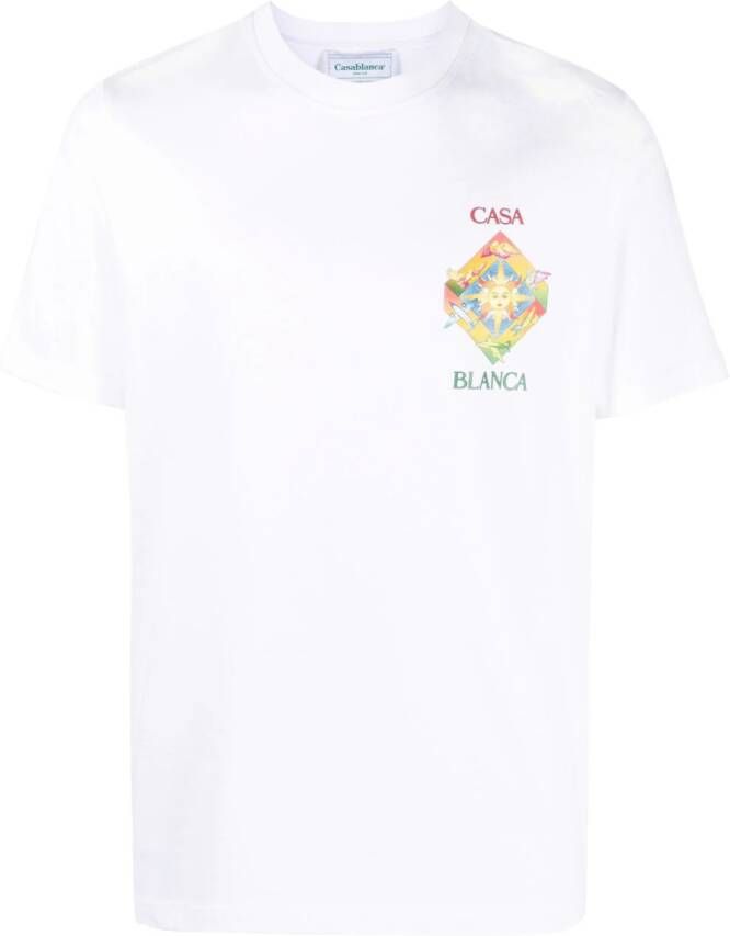 Casablanca Katoenen T-shirt Wit