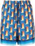Casablanca Zijden shorts Blauw - Thumbnail 1