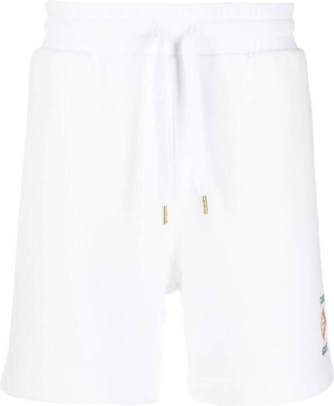 Casablanca Shorts met logopatch Wit