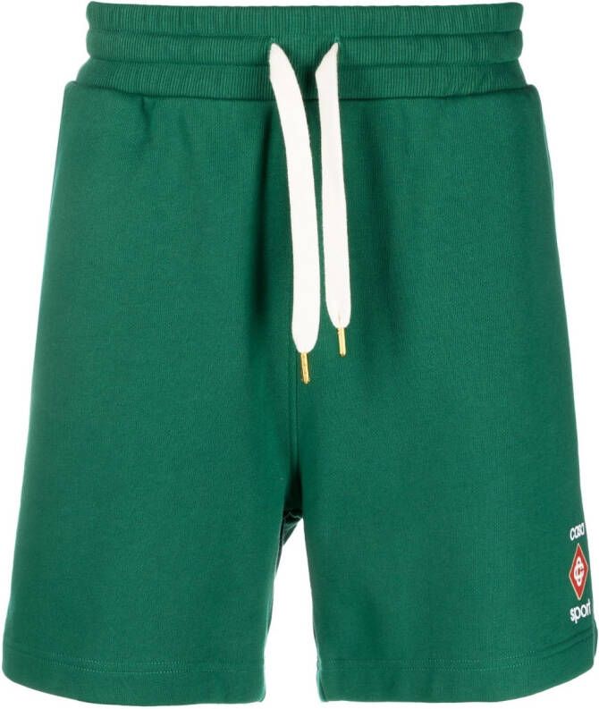 Casablanca Trainingsshorts met logoprint Groen