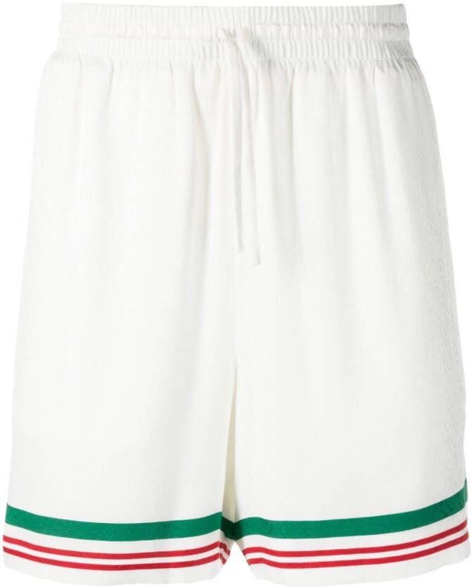 Casablanca Zijden shorts Wit