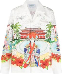 Casablanca Overhemd met print Wit