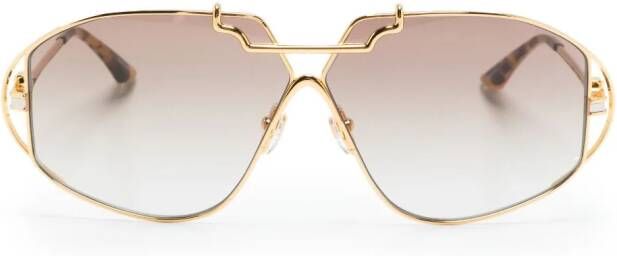 Casablanca Zonnebril met oversized montuur Goud