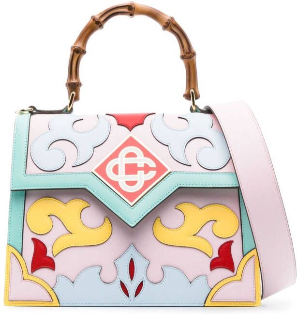Casablanca Rodeo Jeanne leren shopper Roze