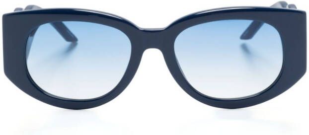 Casablanca Zonnebril met rond montuur Blauw