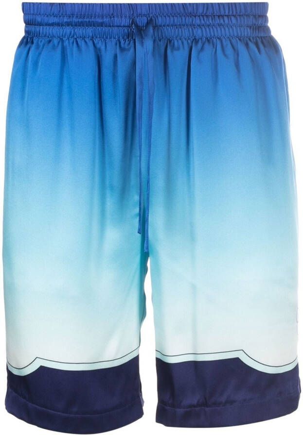 Casablanca Shorts met kleurverloop Blauw