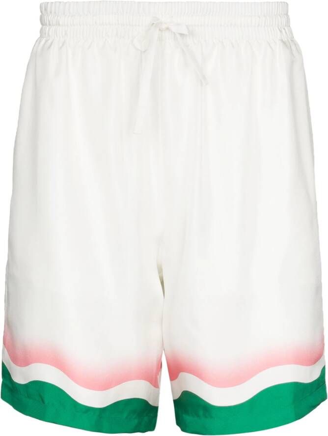 Casablanca Shorts met print Wit