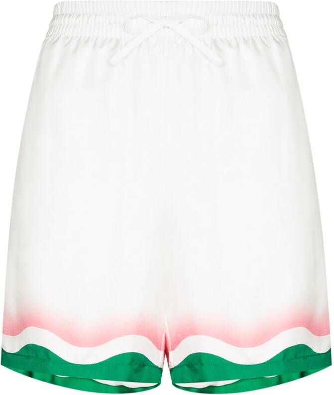 Casablanca Shorts met print Wit
