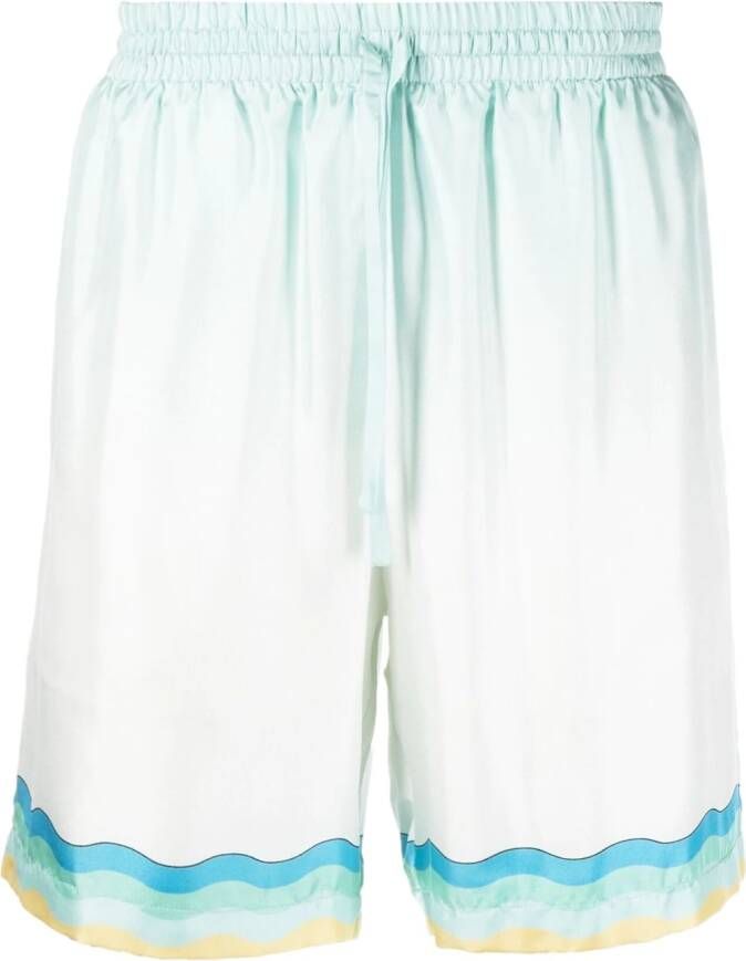 Casablanca Shorts met trekkoord Blauw