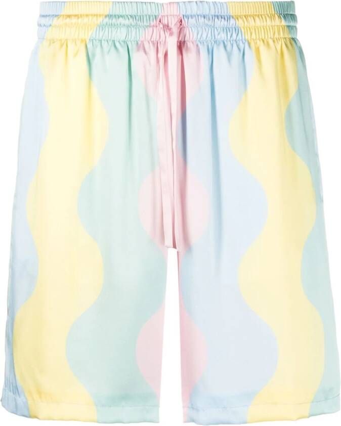 Casablanca Shorts met trekkoord Geel