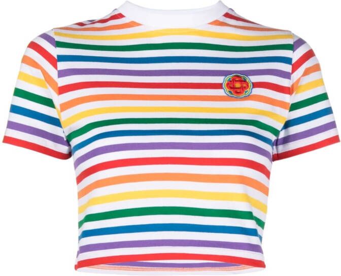 Casablanca Cropped T-shirt Wit