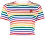 Casablanca Cropped T-shirt Wit - Thumbnail 1
