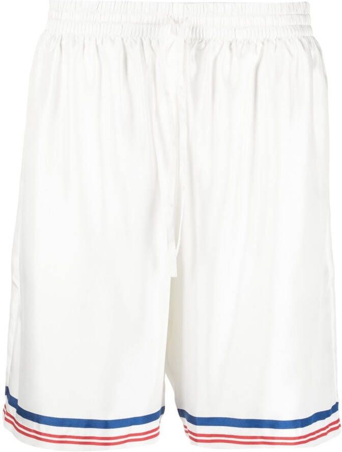 Casablanca Zijden shorts Wit
