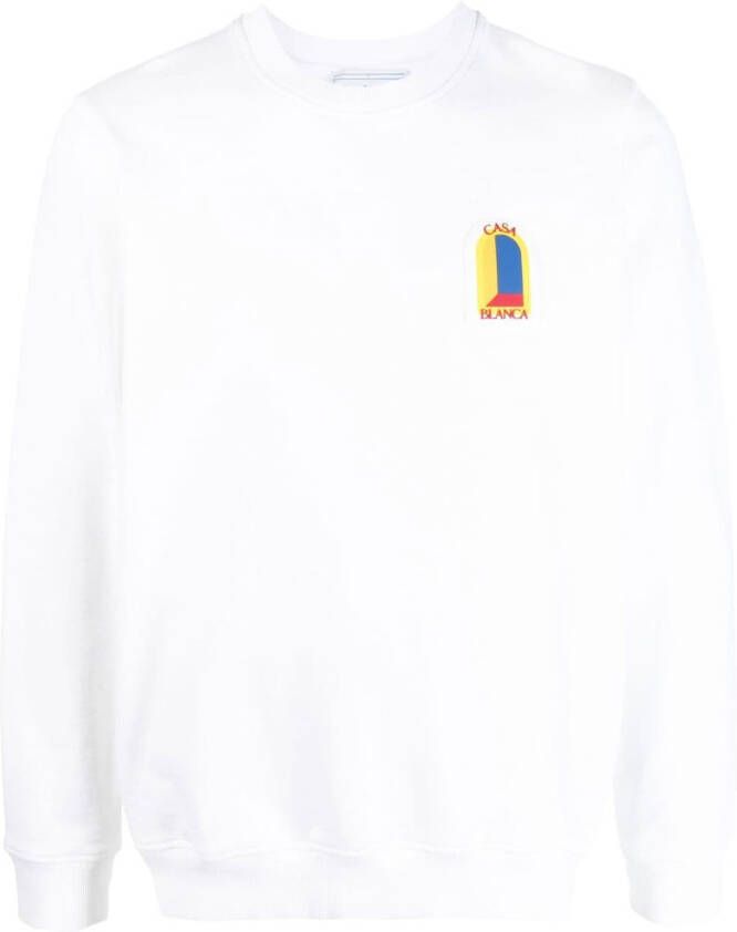 Casablanca Sweater met logoprint Wit
