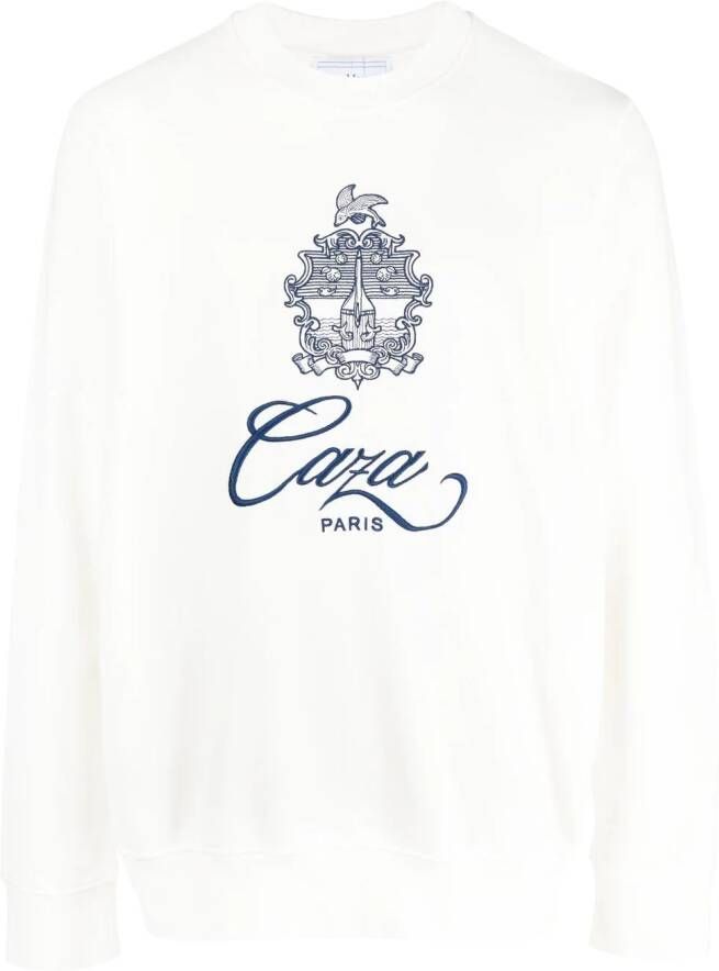 Casablanca Sweater met logoprint Wit