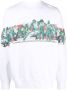 Casablanca Sweater met print unisex biologisch katoen Polyester XXL Wit - Thumbnail 1