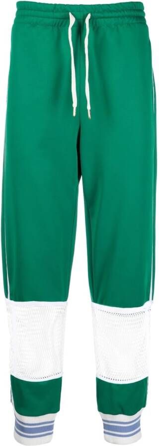 Casablanca Trainingsbroek met mesh vlak Groen
