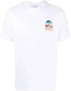 Casablanca T-shirt van biologisch katoen Wit