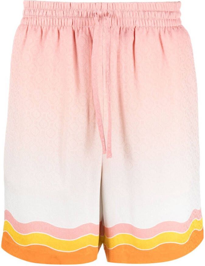 Casablanca Zijden shorts Roze