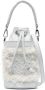 Casadei Giulia raffia bucket-tas Wit - Thumbnail 1