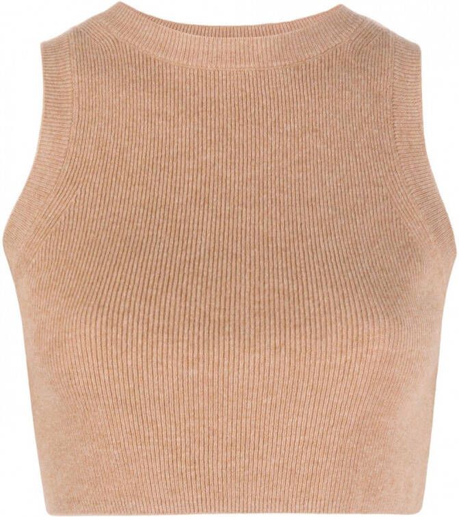 Cashmere In Love Cropped top Beige